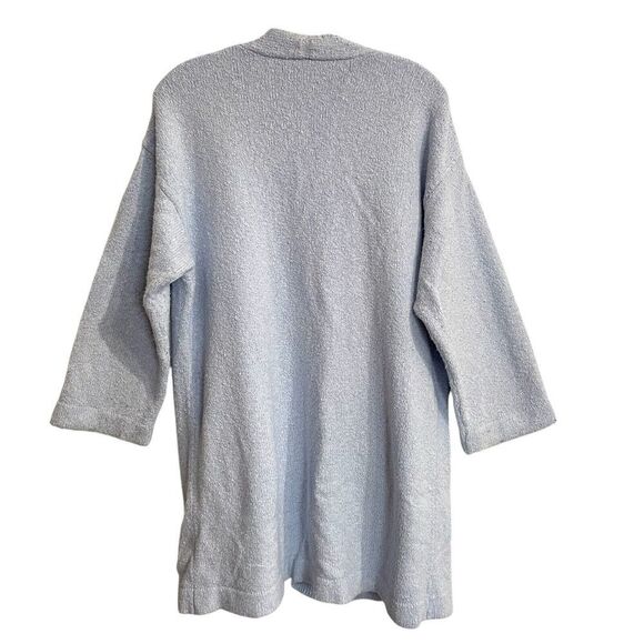 J Jill PureJill Sweater Size Medium Blue Open Front Cardigan Cotton Blend … - Picture 2 of 8